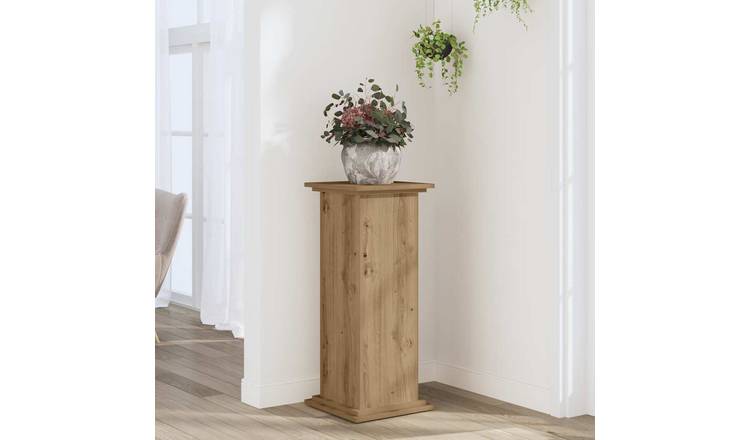 Walplus Engineered Wood Plant Stand - Artisan Oak - 33 x 33 x 80 cm