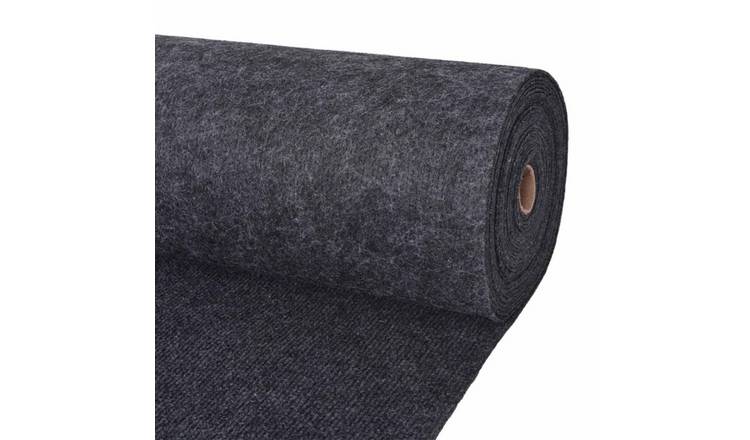 Walplus Polyester Carpet - Anthracite - 120 x 1500 cm