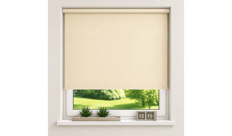 New Edge Blinds Natural Thermal Blackout Roller Blind - 95cm x 165cm