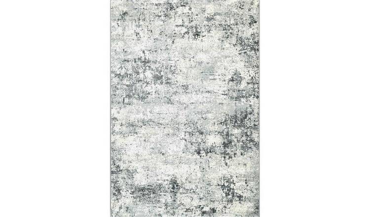 Mega Flooring Grey Modern Abstract Rug - 133 x 195cm