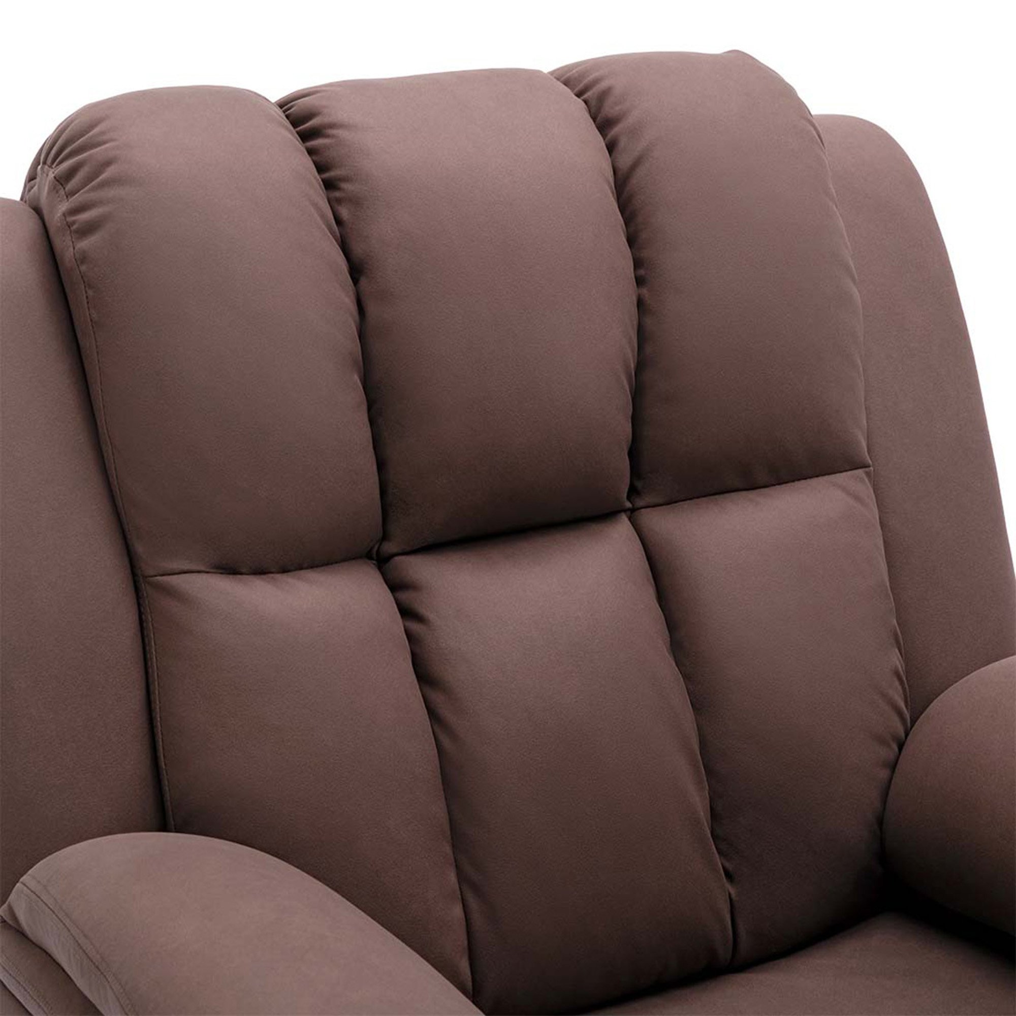 Furniture Online Brookline Tech Fabric Single Motor Rise Recliner Chair - Mocha - Image 5