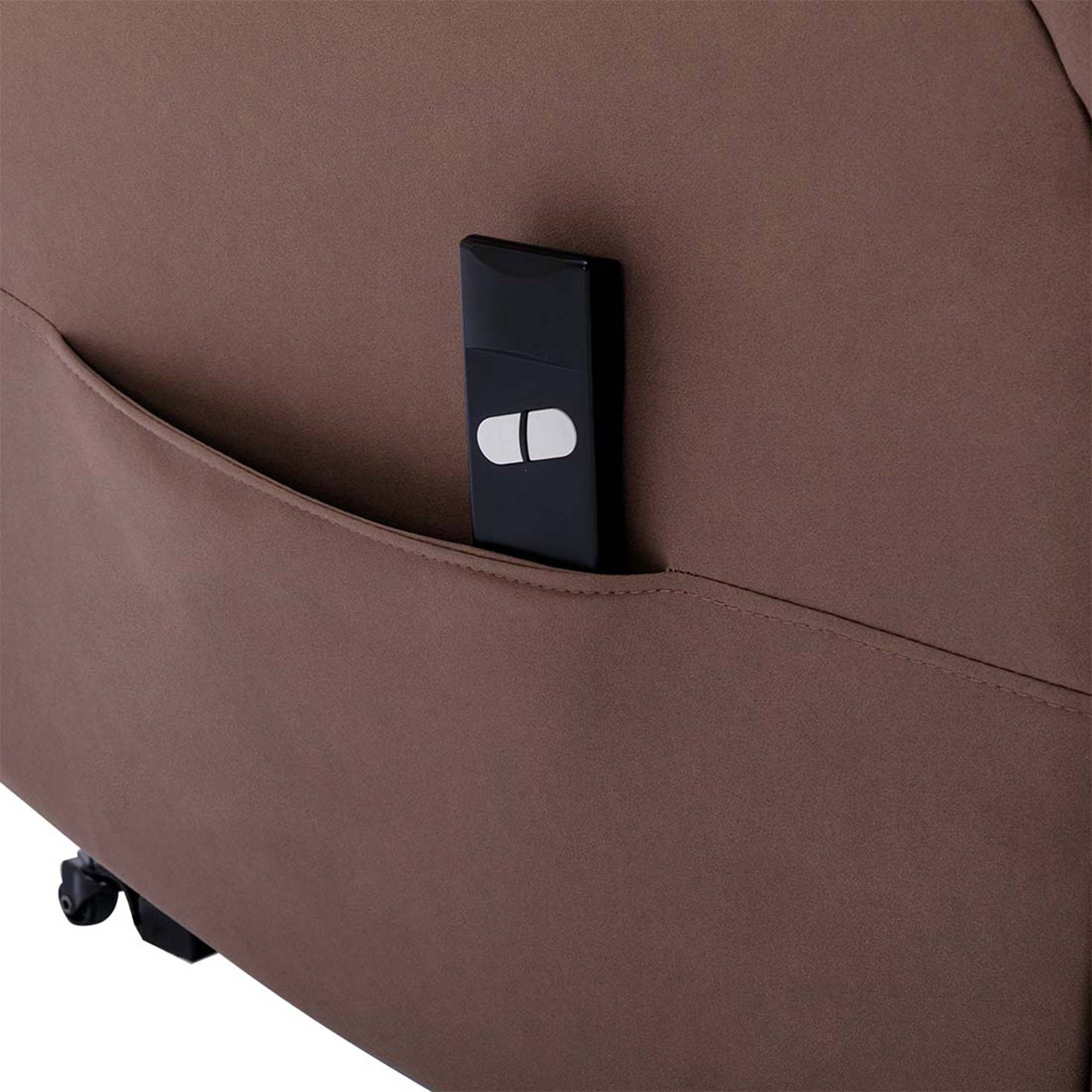 Furniture Online Brookline Tech Fabric Single Motor Rise Recliner Chair - Mocha - Image 6