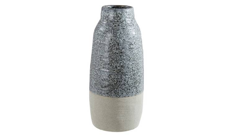 Orsina Caldera Speckled Bottled Vase - Grey