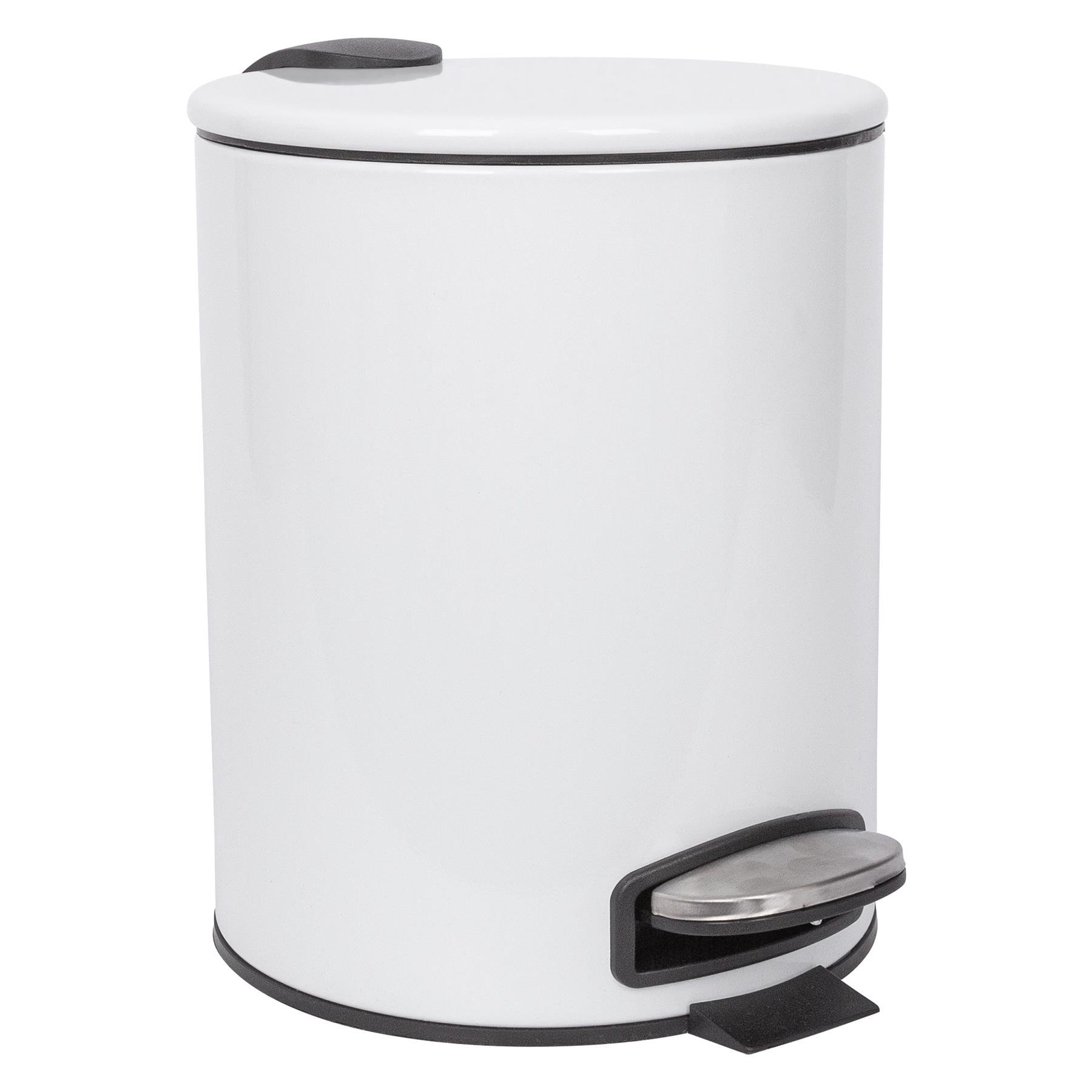Buy Harbour Housewares Round Stainless Steel Pedal Bin - 5L