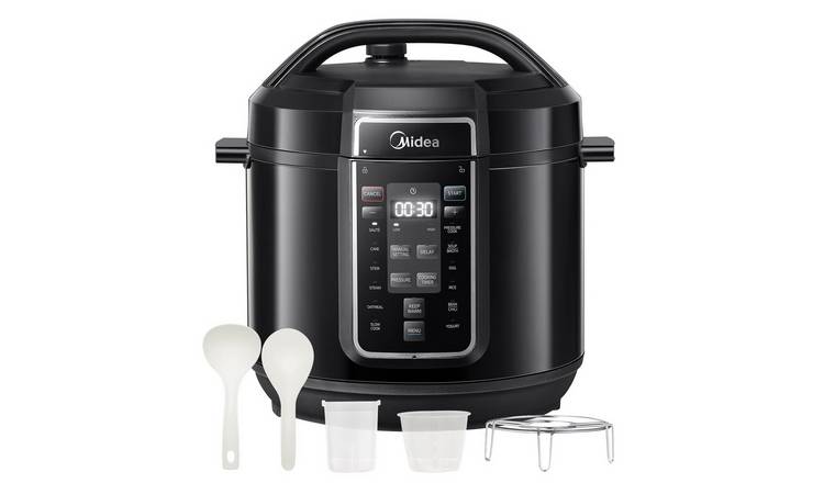 Living and Home 1200W 7.6L Pressure Cooker with 12 Functions - Black