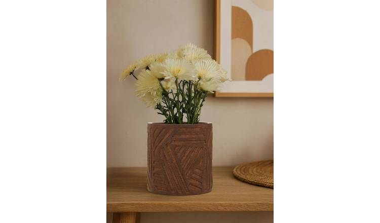 Orsina Darnell Textured Planter - Brown