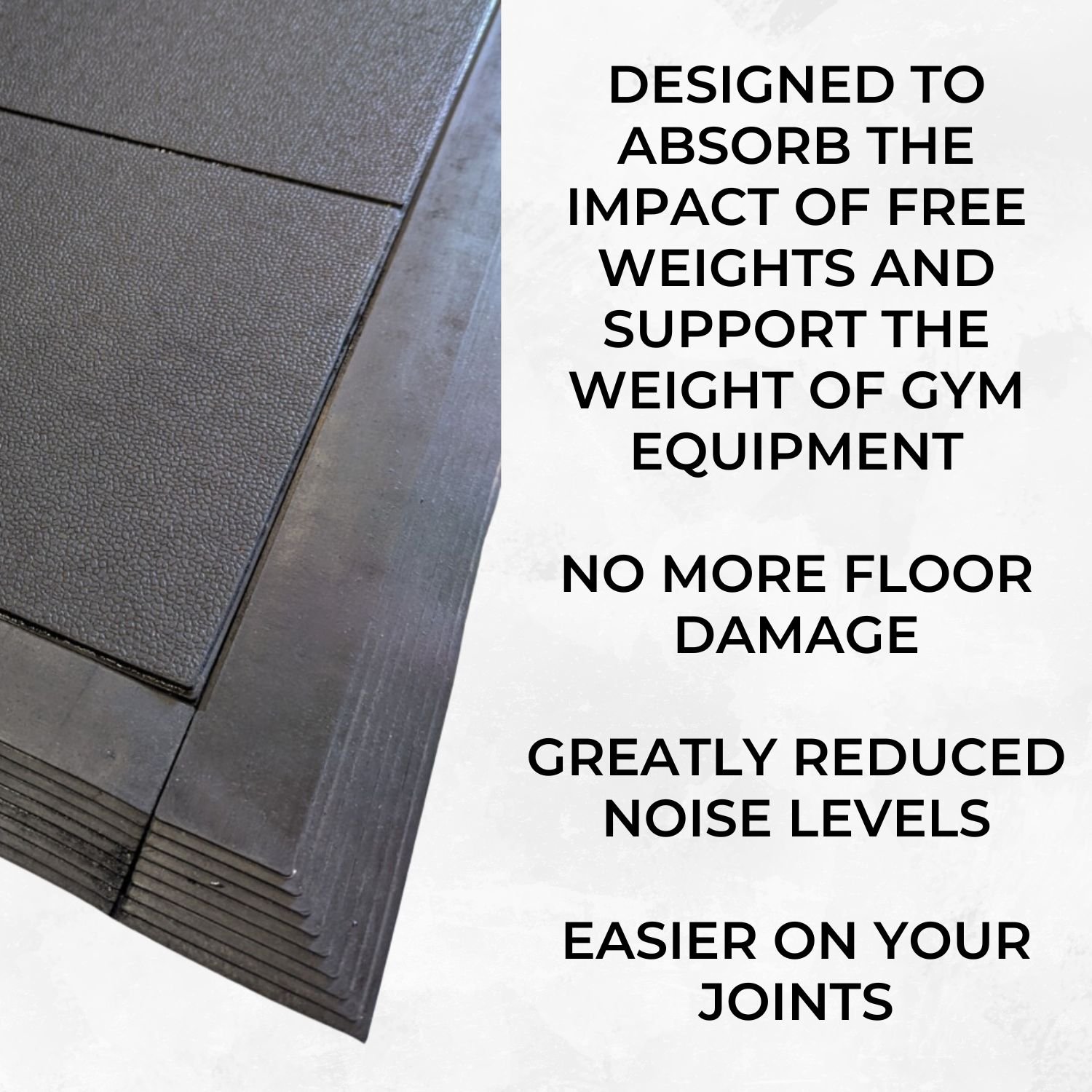 Ark Mat 14mm Heavy Duty Interlocking Rubber Gym Mat Floor Tiles 900x900mm - Image 3
