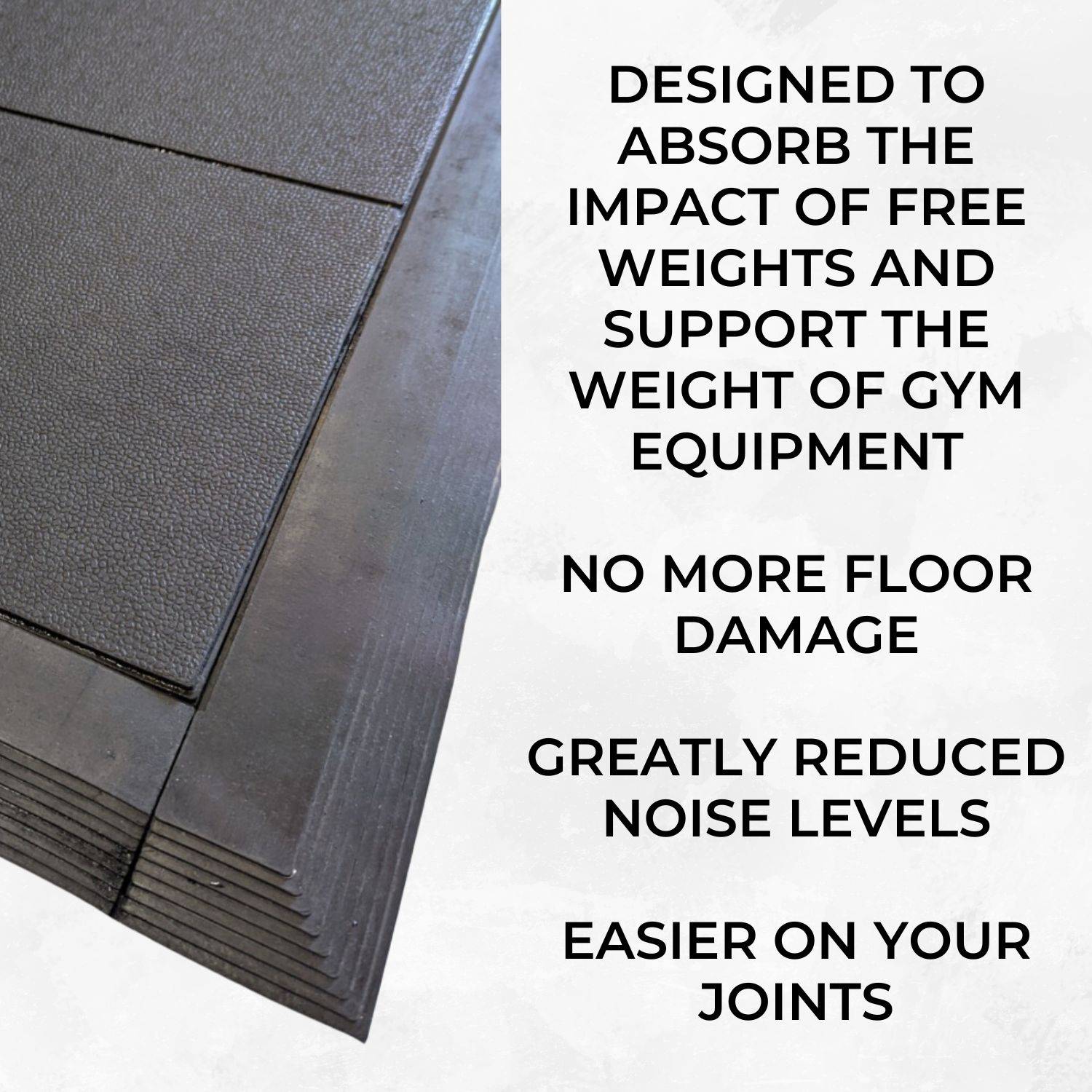 Ark Mat 14mm Heavy Duty Interlocking Rubber Gym Mat Floor Tiles 900x900mm - Image 3