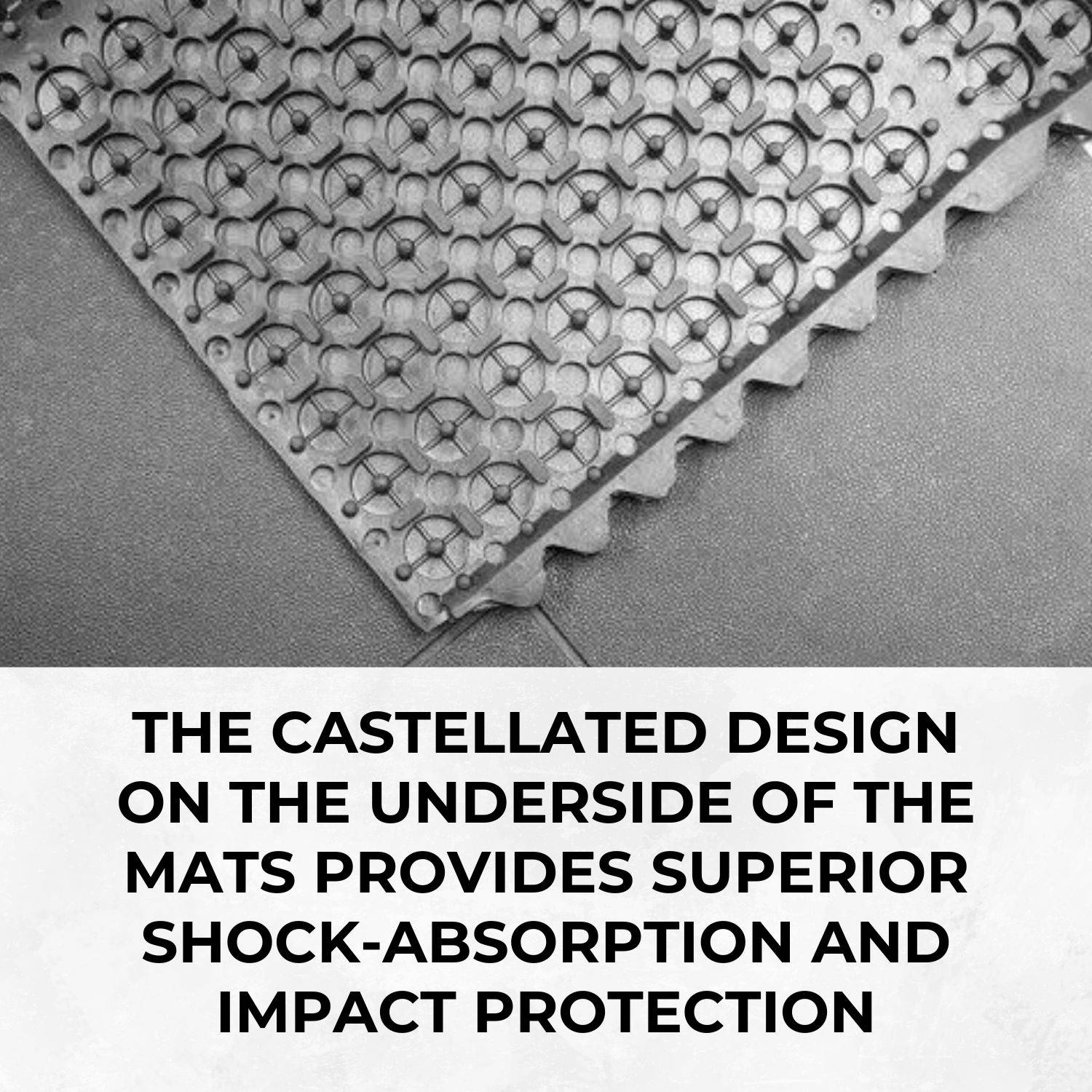 Ark Mat 14mm Heavy Duty Interlocking Rubber Gym Mat Floor Tiles 900x900mm - Image 5