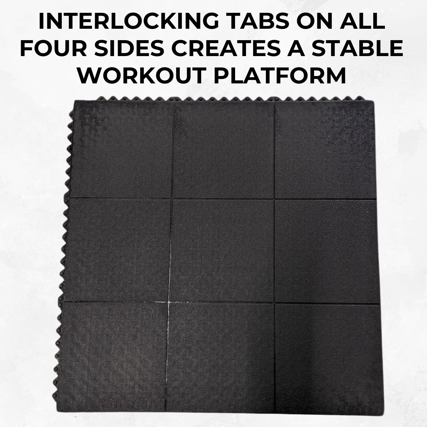 Ark Mat 14mm Heavy Duty Interlocking Rubber Gym Mat Floor Tiles 900x900mm - Image 6