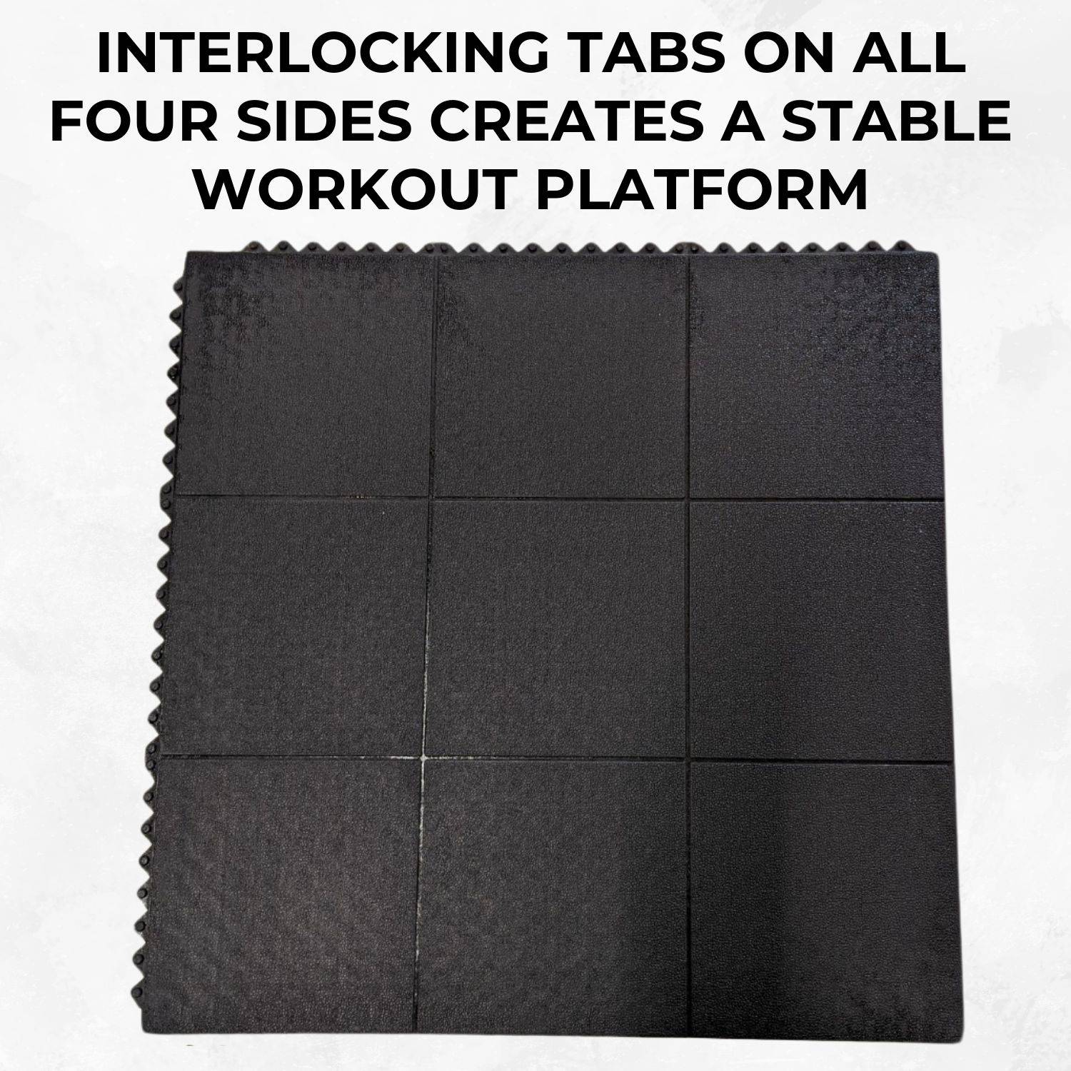 Ark Mat 14mm Heavy Duty Interlocking Rubber Gym Mat Floor Tiles 900x900mm - Image 6