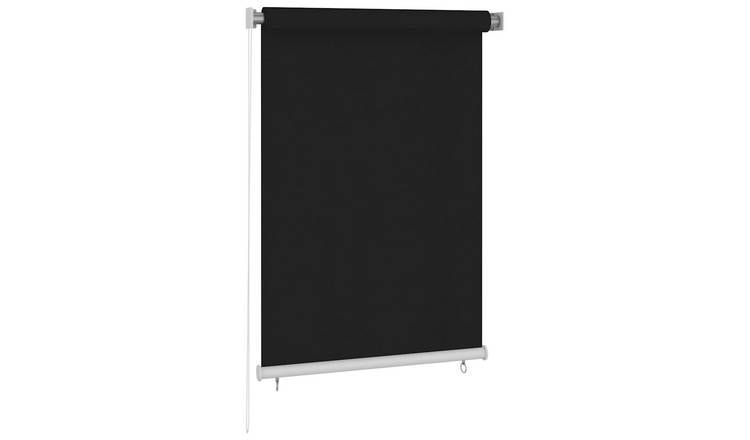Walplus HDPE Roller Blind - Black - 100 x 140 cm