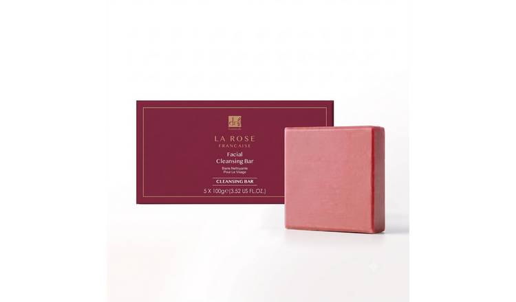 Dr. Botanicals La Rose Francaise Facial Cleansing Bar - 100g (Pack of 5)