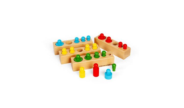 Bigjigs Toys Peg Blocks - 3 Years +