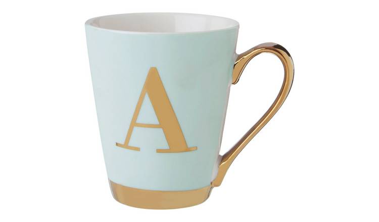 Orsina Mimo Frosted Deco A Monogram Mug – Green