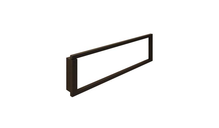 Cosmic Grid Towel Ring - Matt Black