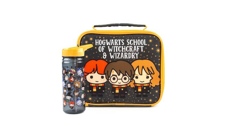 Harry Potter Kids Unisex Lunch Bag and Bottle Set - Black