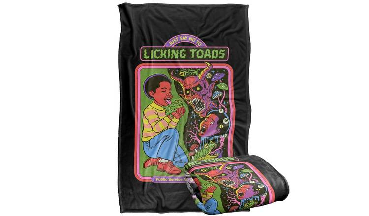 Steven Rhodes Licking Toads Soft Touch Blanket - 147cm x 91cm