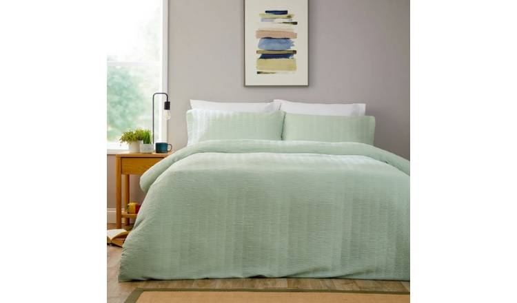 New Edge Blinds Belgravia Sage Green Duvet Set - Double