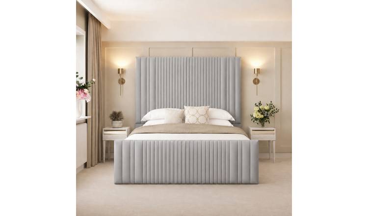 Bed Choices Aspire Single Ottoman Bed Frame 70" Headboard - Silver