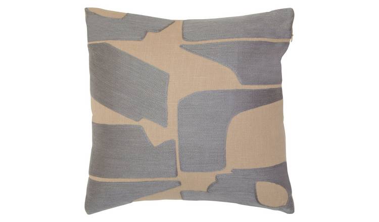 Orsina Bosie Ozella Patterned Square Cushion – Grey