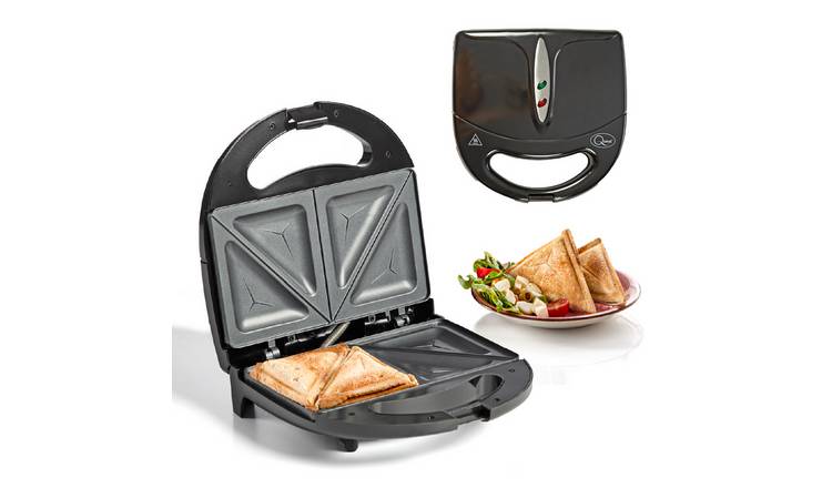 Quest Toastie Maker With  Non-Stick Plates  750W -  Black