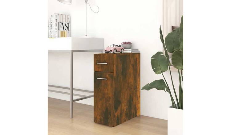 Walplus Engineered Wood Cabinet - Dark Oak - 20 x 45.5 x 60 cm