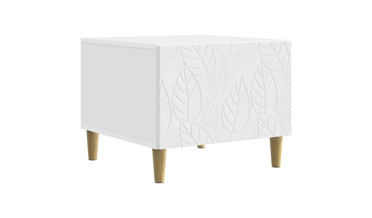 Walplus Engineered Wood Coffee Table - White - 50 x 49 x 40 cm