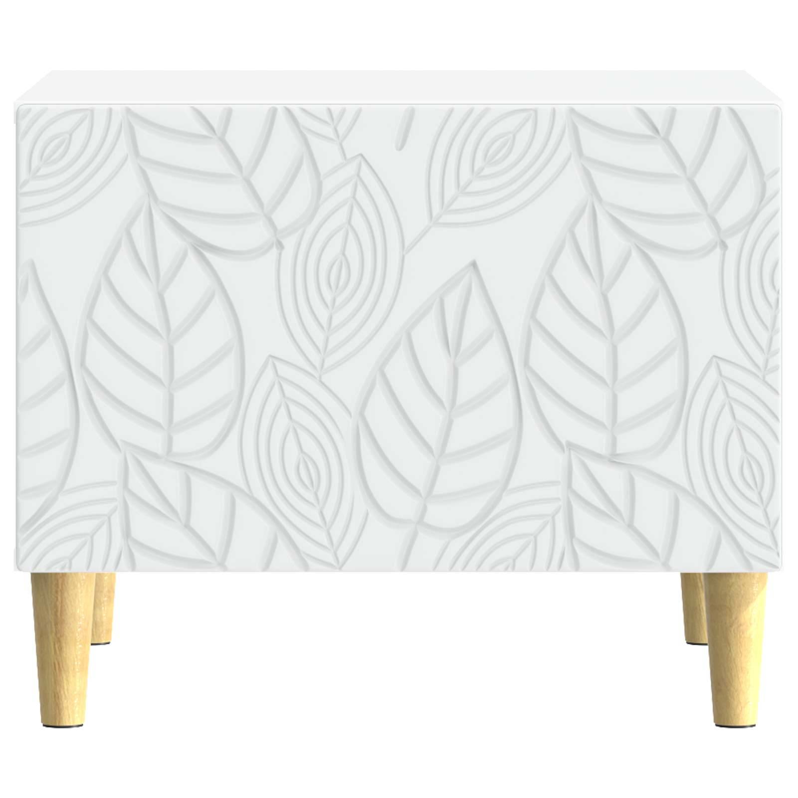 Walplus Engineered Wood Coffee Table - White - 50 x 49 x 40 cm - Image 3