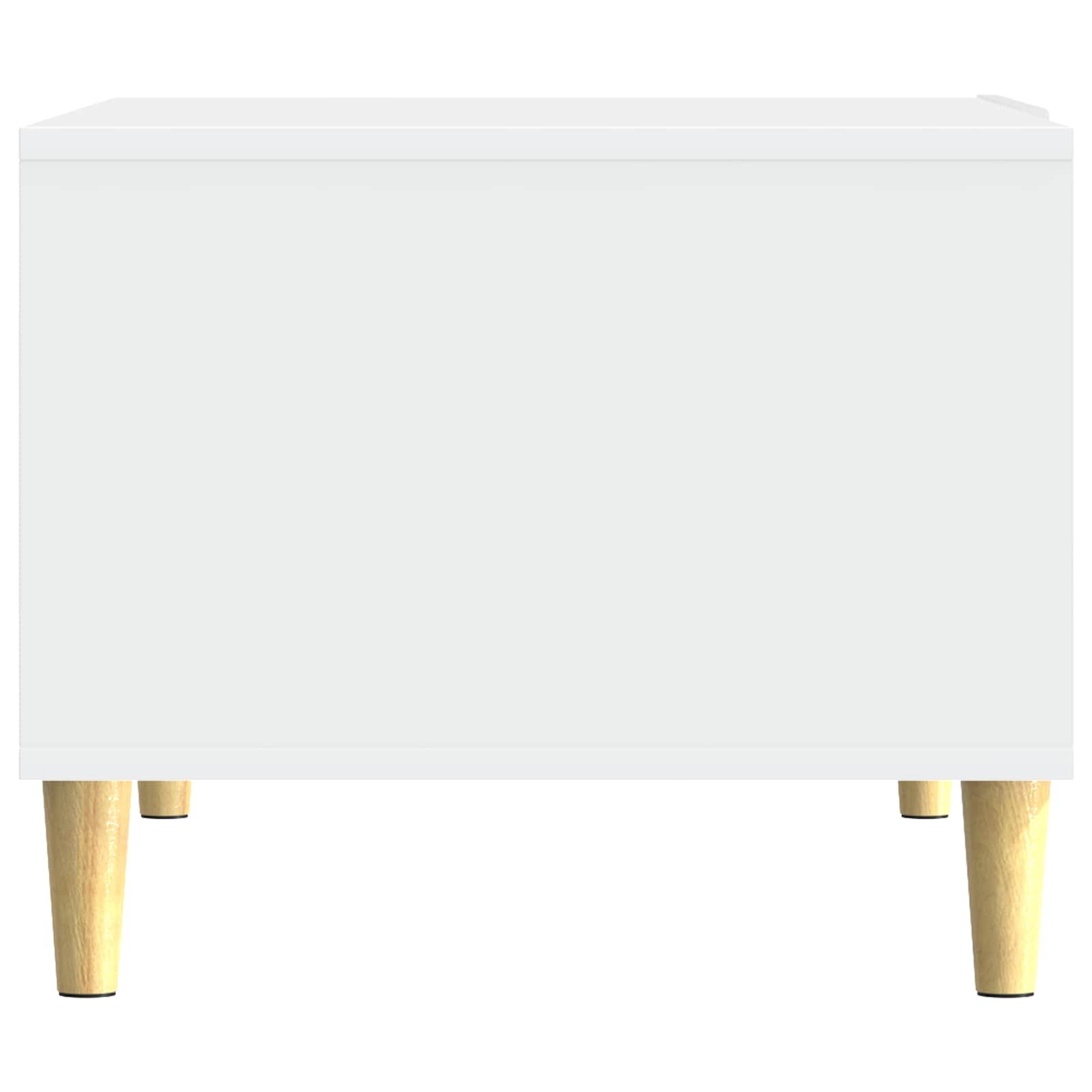 Walplus Engineered Wood Coffee Table - White - 50 x 49 x 40 cm - Image 4