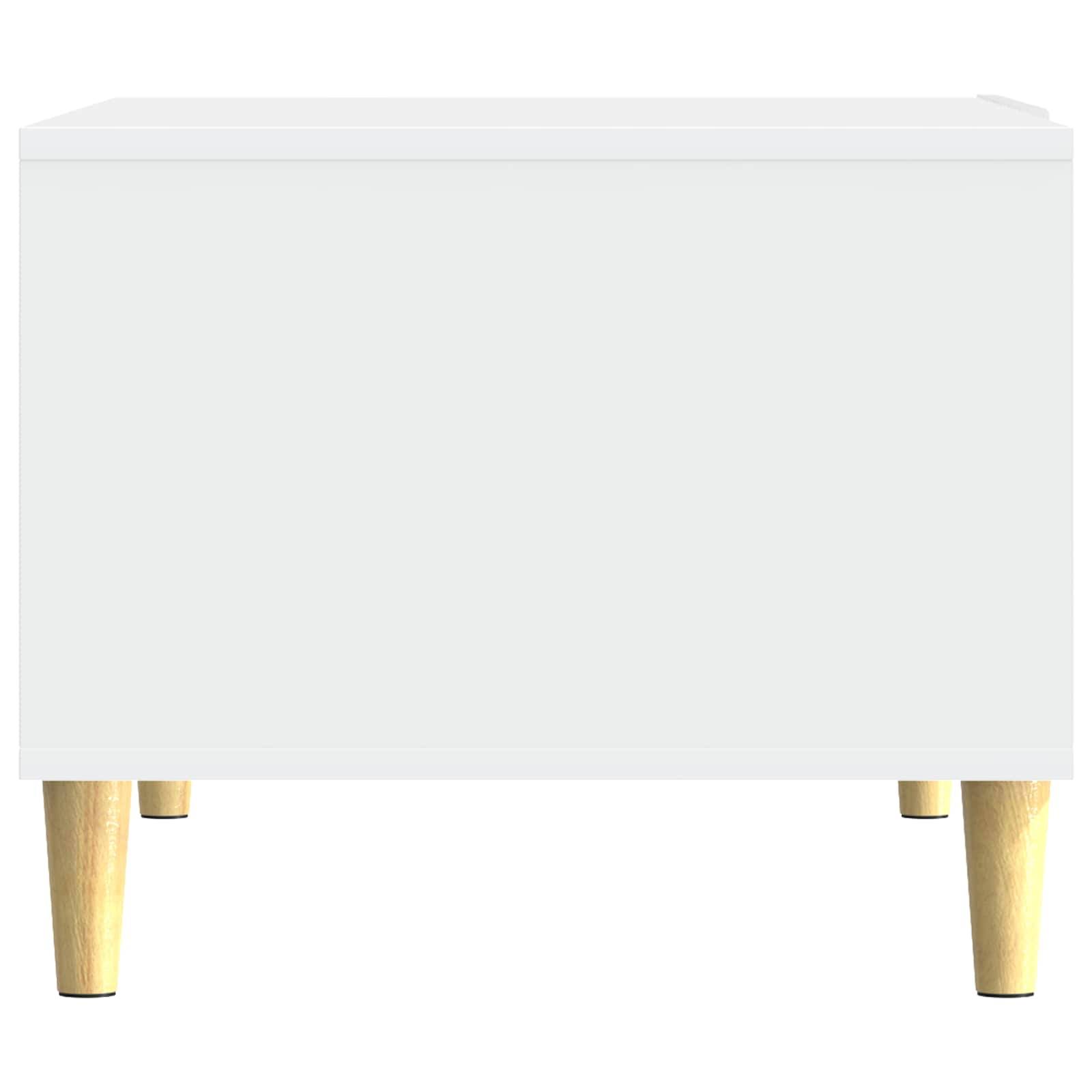 Walplus Engineered Wood Coffee Table - White - 50 x 49 x 40 cm - Image 4