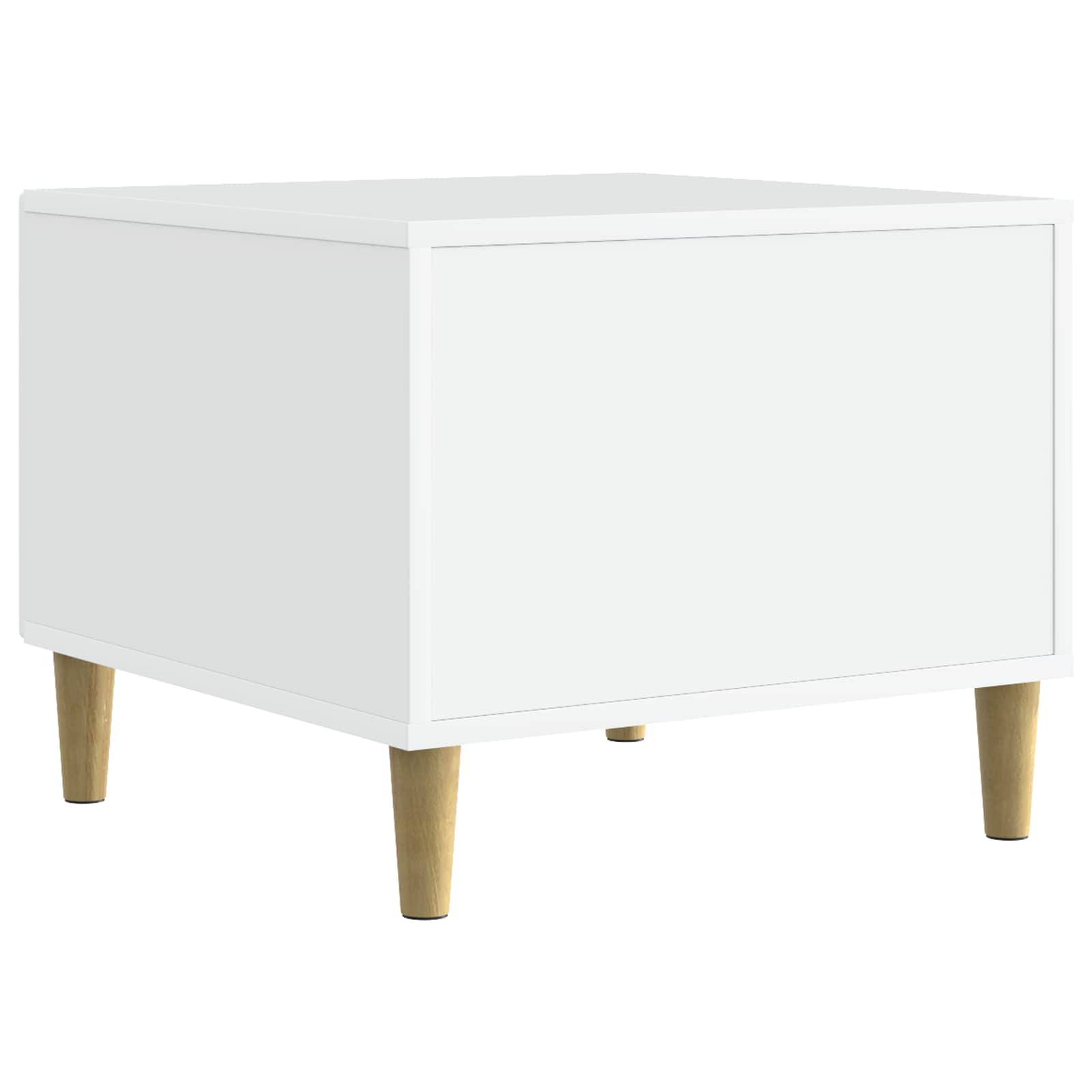 Walplus Engineered Wood Coffee Table - White - 50 x 49 x 40 cm - Image 5