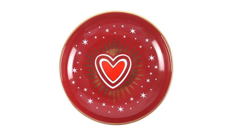 Something Different Sacred Heart Trinket Dish - Red