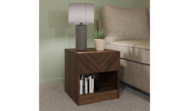 GFW Catania Lamp Table - Walnut