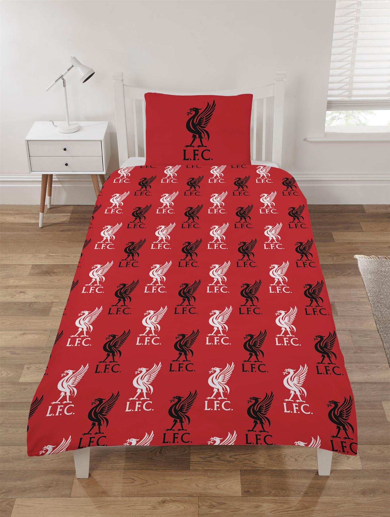 Liverpool Blocks Red Duvet Cover Set - Single - Image 3