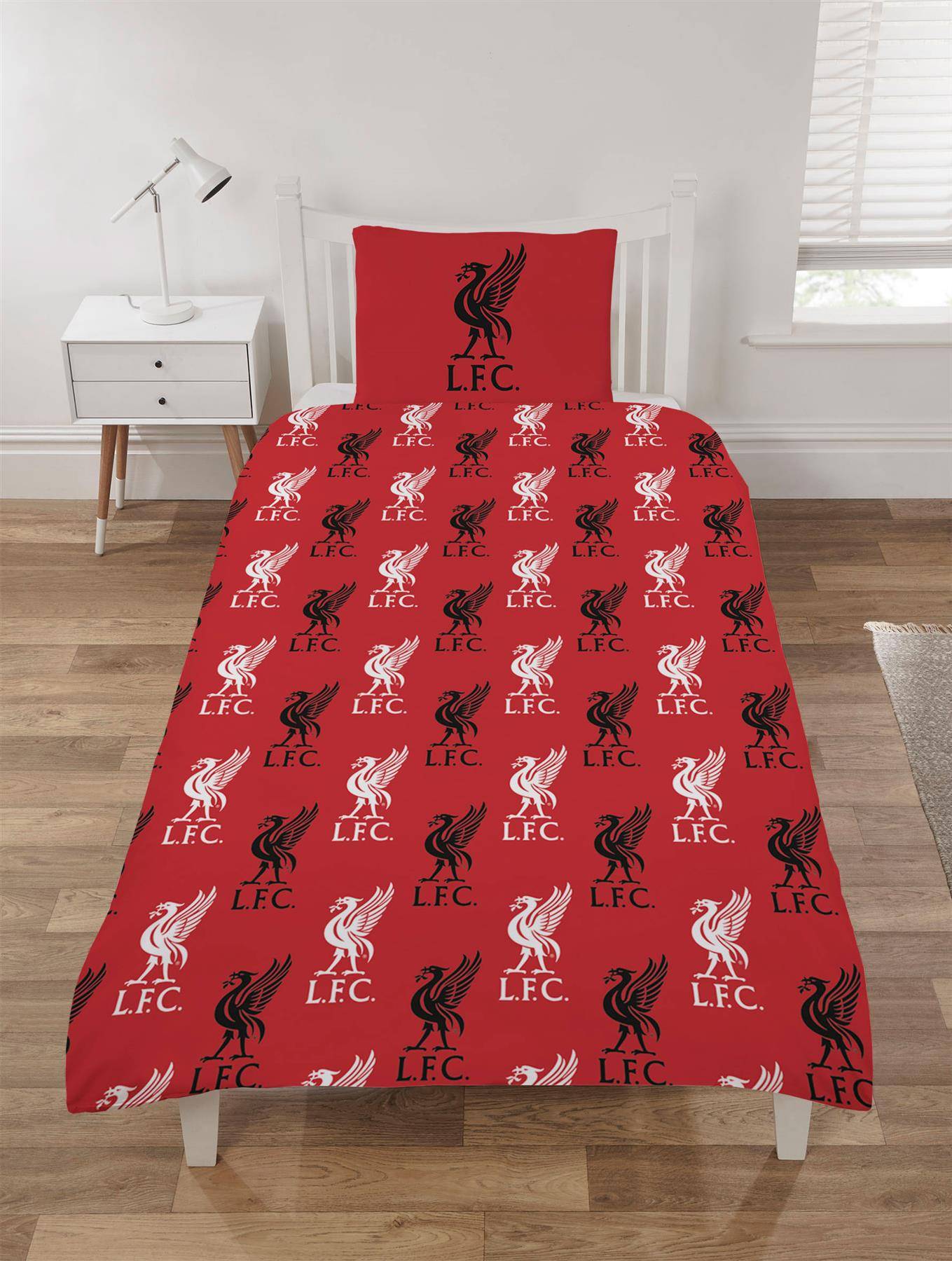 Liverpool Blocks Red Duvet Cover Set - Single - Image 3