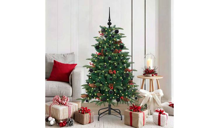 Walplus LED PVC Artificial Christmas Tree - Green - 100 x 100 cm