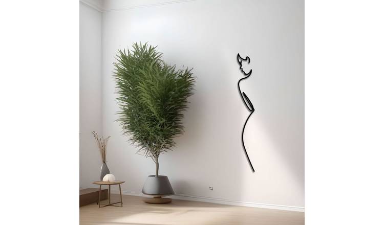Decortie Minimalist Elegance Metal Wall Art - Black