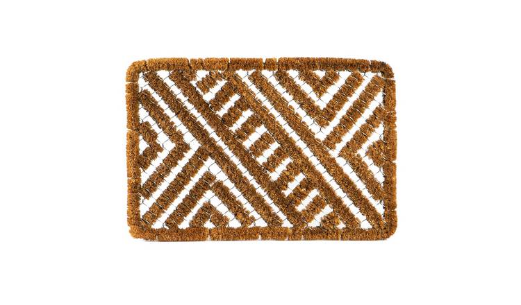 Nicola Spring Coir Scraper Door Mat - Natural