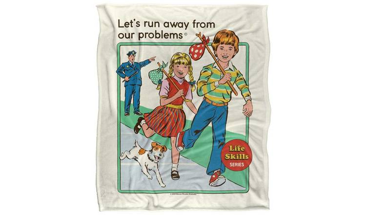 Steven Rhodes Let's Run Away Soft Touch Blanket - 147cm x 91cm