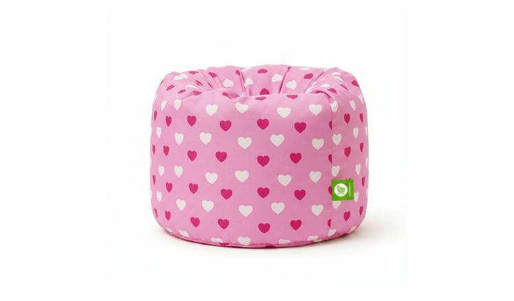 Bean Lazy Hearts Large Bean Bag - Pink