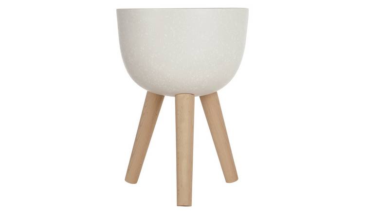 Orsina Darnell Small Finish Rounded Planter - White