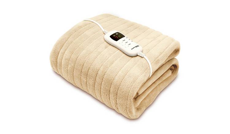 Dreamcatcher Microfleece Heated Throw Electric Blanket 160x120cm - Cream