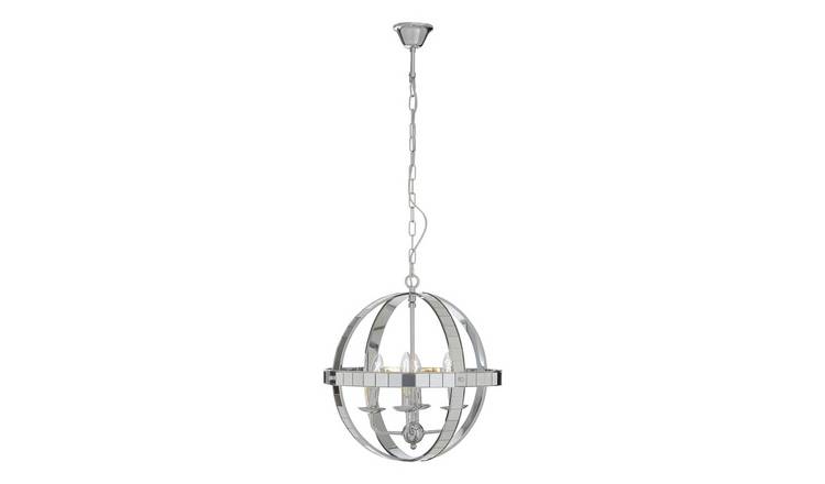 Orsina Kensington Townhouse Rounded Pendant Light - Silver