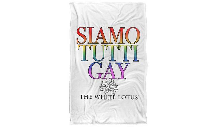 The White Lotus Siamo Tutti Gay Blanket - 152cm x 127cm