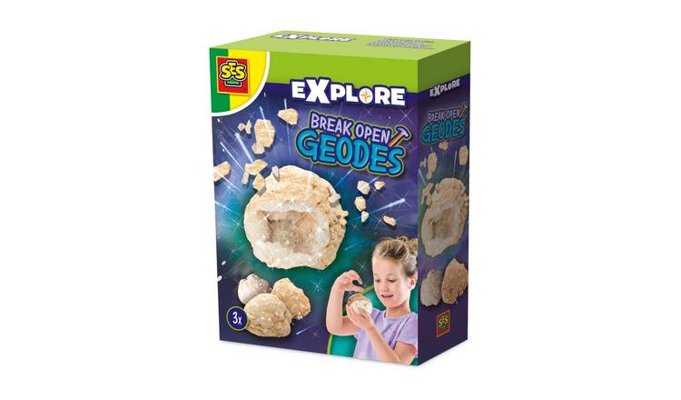 SES Creative Break Open Crystal Geodes STEM Toy