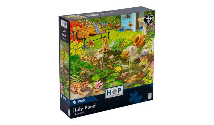 The House of Puzzles Lily Pond 1000 Piece Jigsaw Puzzle