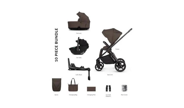Venicci Claro 2 Travel System with ISOFIX Base - Chocolate