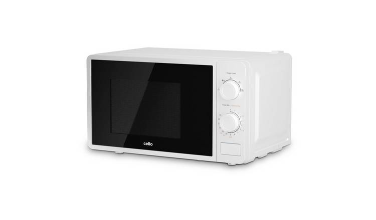 Cello 20 litre standard microwave oven - white