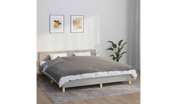 Walplus 7 kg Cotton Weighted Blanket - Grey - 155 x 220 cm